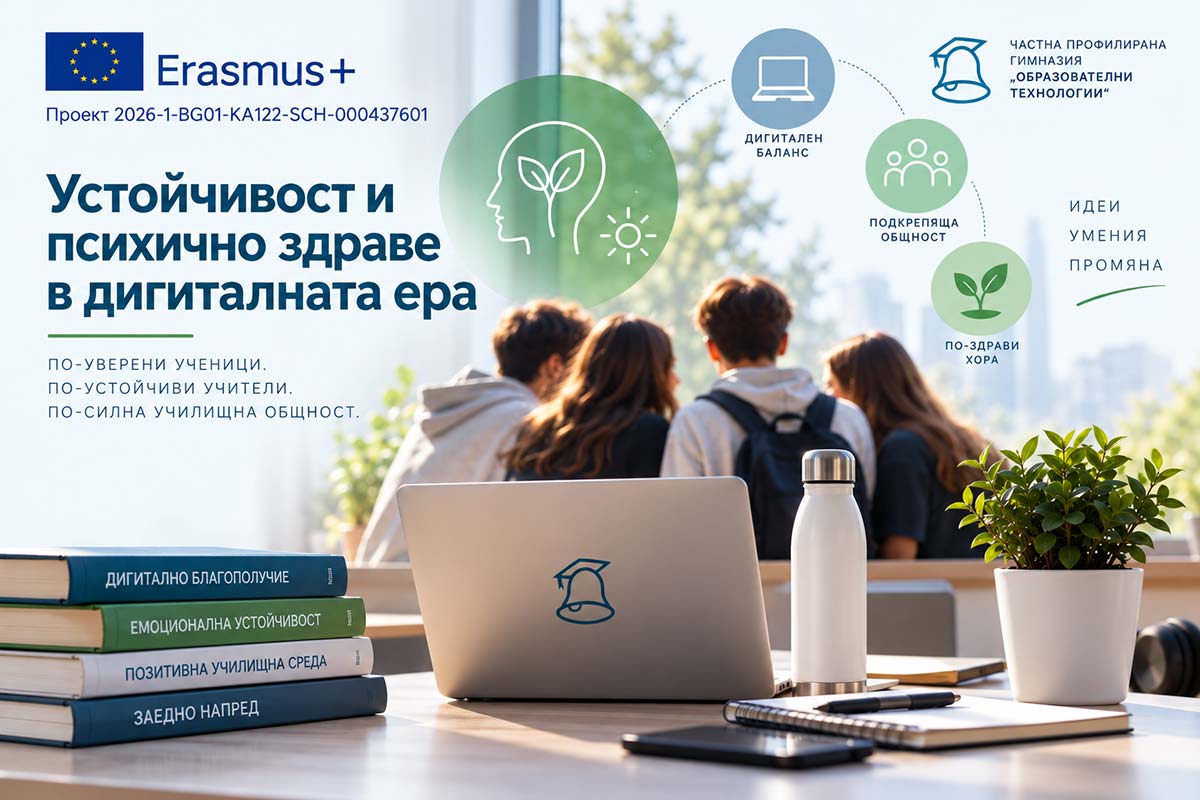 Стартира нов Erasmus+ проект на ЧПГ Образователни технологии